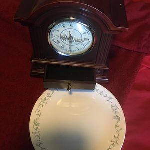 Wallace silversmith mantel clock